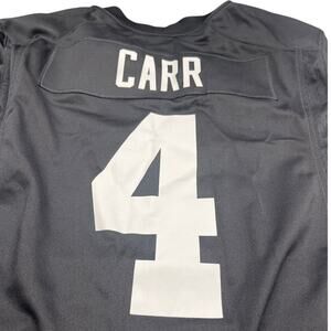 Nike Raiders Derek Carr #4 Jersey Black NFL Size Large